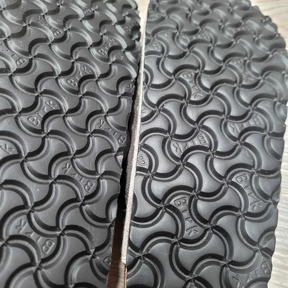 Birkenstock Suede Leather Boston Shearling Fur Gray Euro 41 Women 10 - Picture 6 of 6